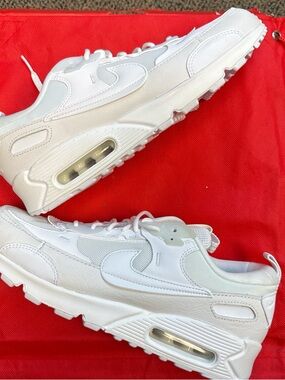 Nike Air Max 90 Futura Triple White Cream Air Max-Style Sneakers